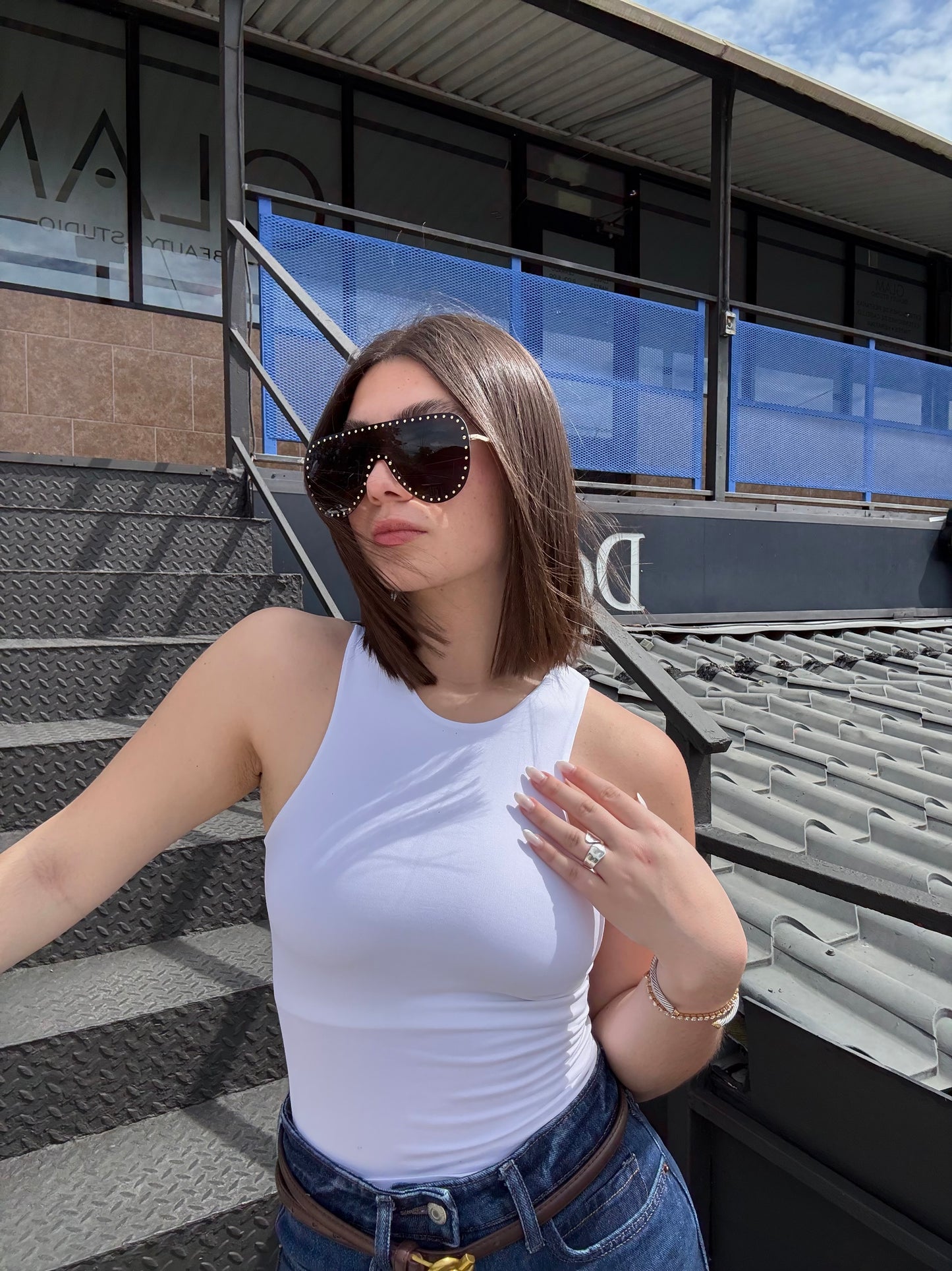 Glam Stud Sunglasses