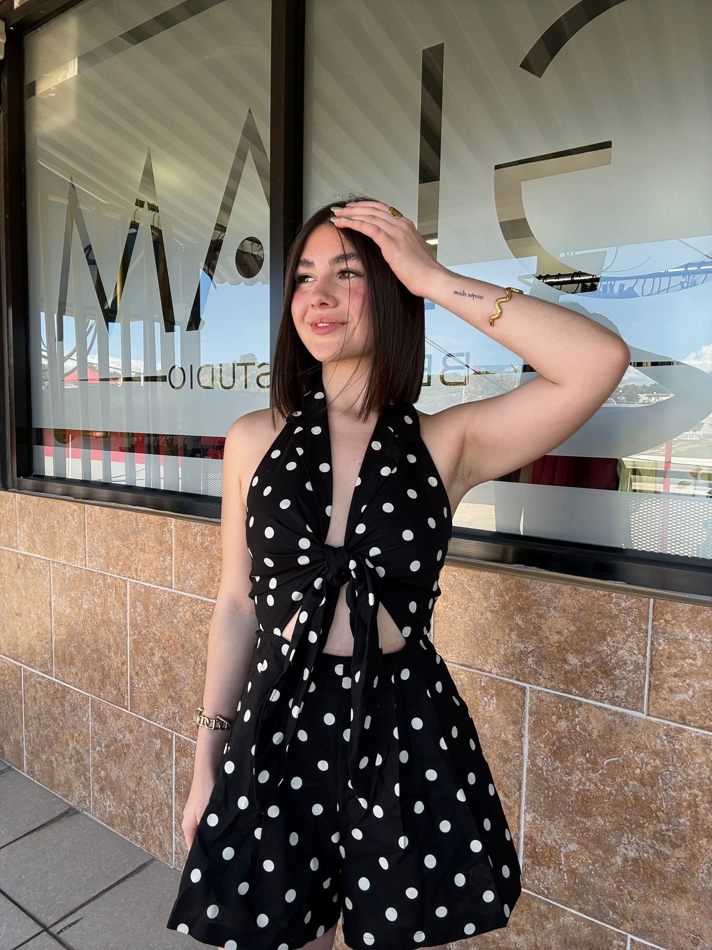 Romper Polka Glam Chic