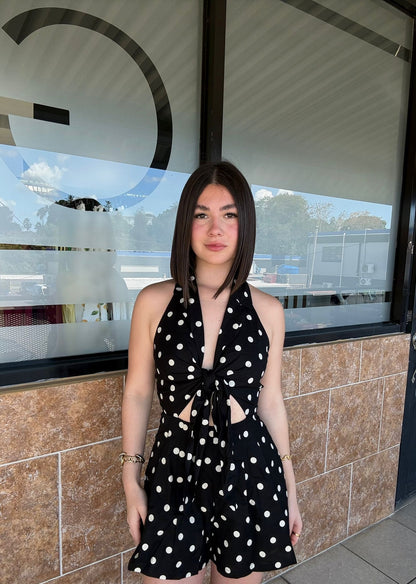 Romper Polka Glam Chic