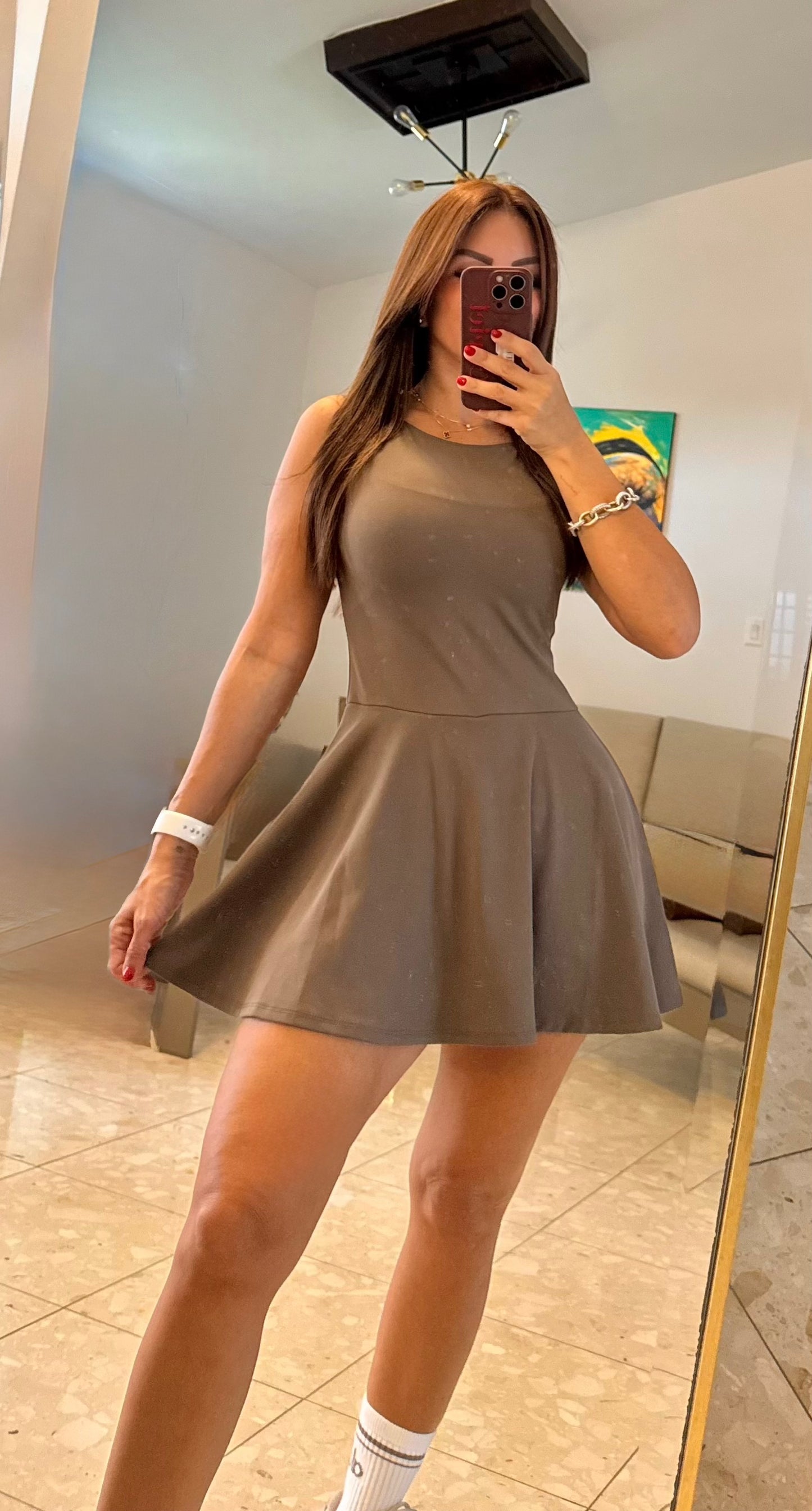 Glam Moca Active Dress