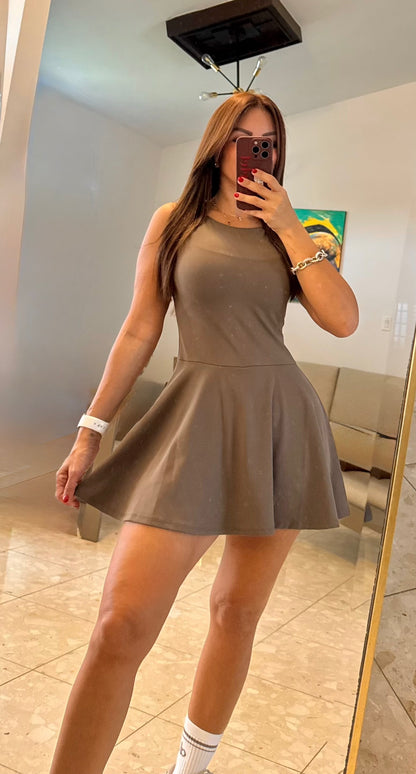 Glam Moca Active Dress