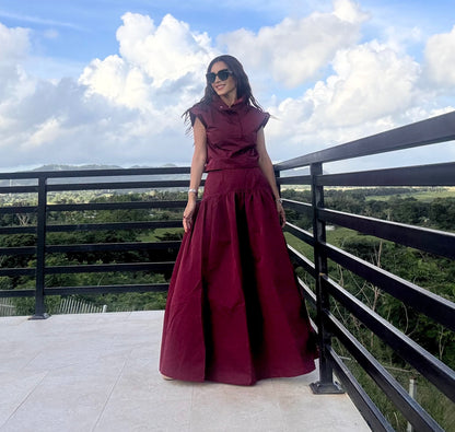 Wine Noir & Set Skirt