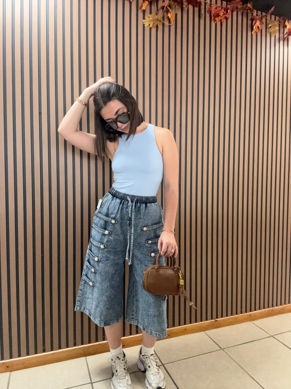 Bermuda Cargo Denim