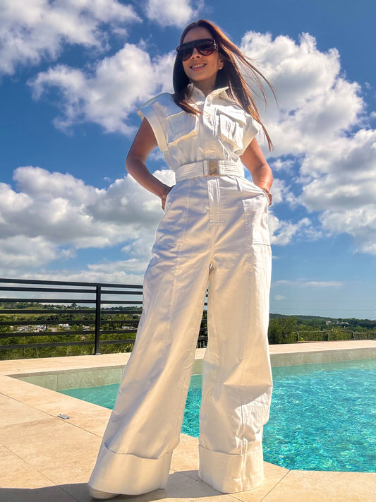 Lia Jumpsuit white