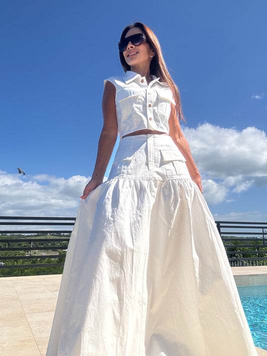 Set Skirt White