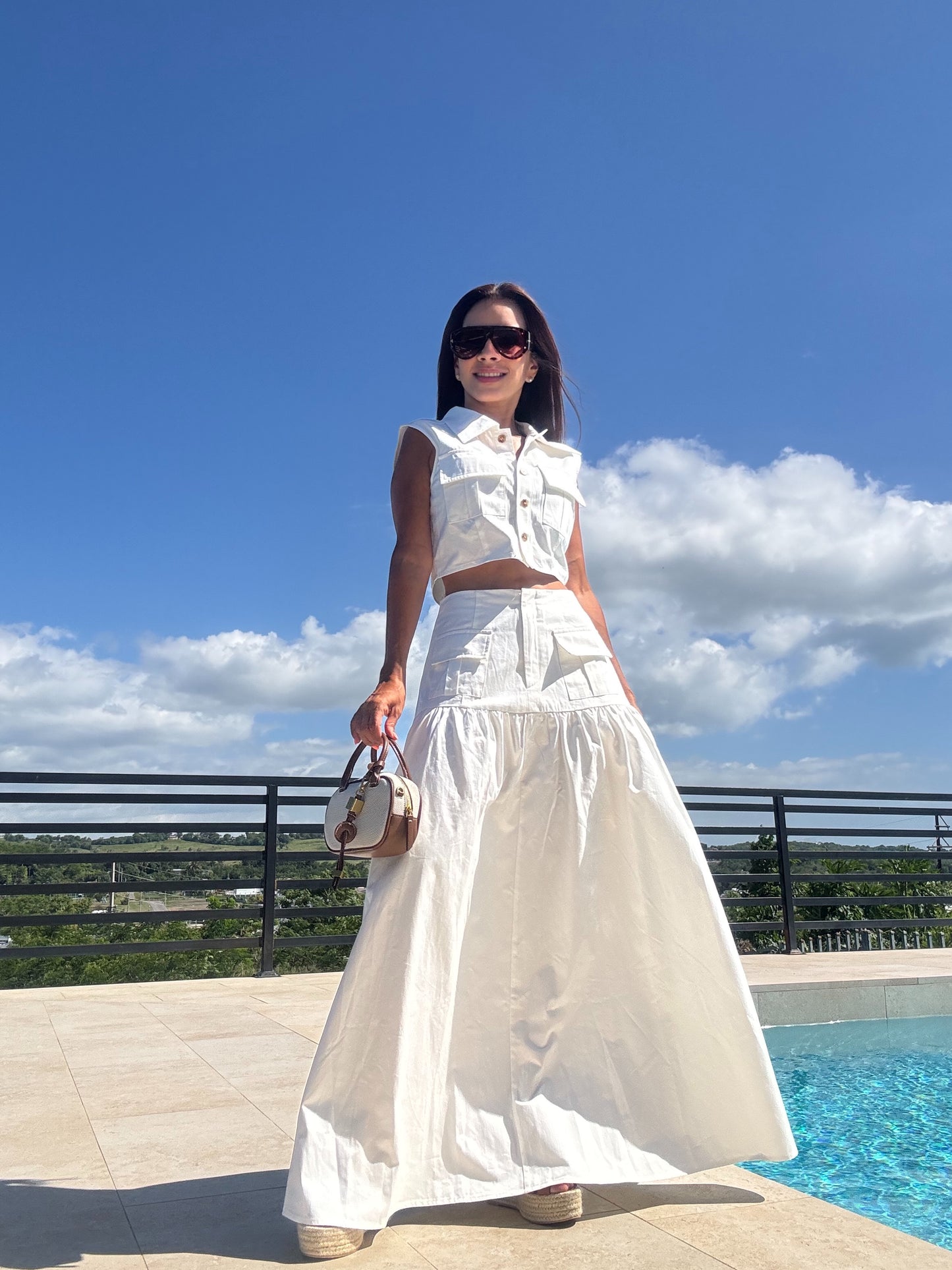 Set Skirt White